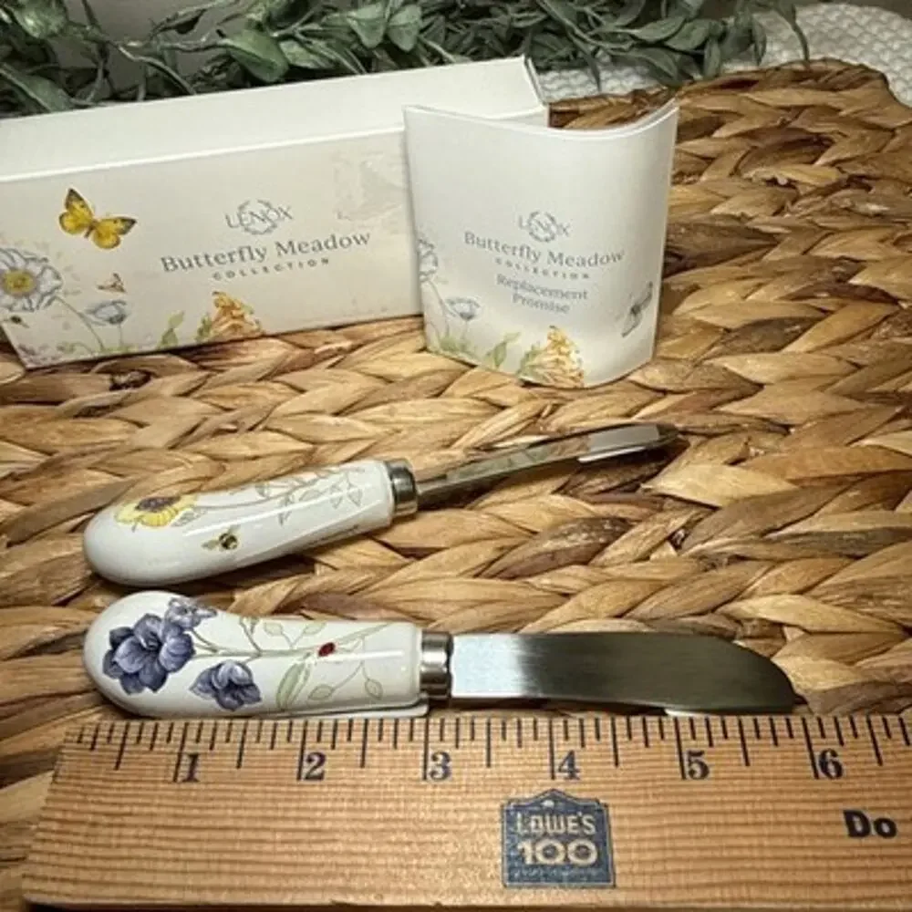 Lenox 885610 Butterfly Meadow 2 Piece Spreader Set Floral 6